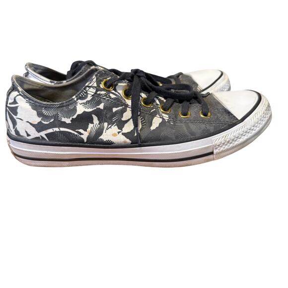 RARE Converse Chuck Taylor All Star Floral Print Low Top Sneakers Size 8 - Picture 1 of 11